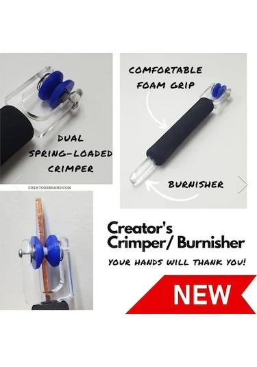 Chuangyinshop 1 Adet Ayarlanabilir Cam Kıvırma Ve Parlatma Aleti, Çift Yaylı Rulo, Konforlu Köpük Tutamak