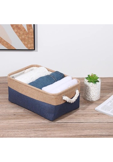 Yeşil Ev Gereçleri Çeşitli Eşyalar Sıralama Sepeti Katlanır Keten Organizatör Kutusu İç Çorap Bebek Oyuncakları Depolama Sepeti