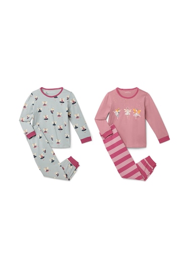 Tchibo Kız Çocuk Pijama, 2li Pembe