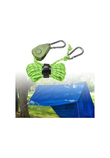 Suntek Cırcırlı Askı Halat Askısı Hızlı Kilitleme Yeşil Yeşil