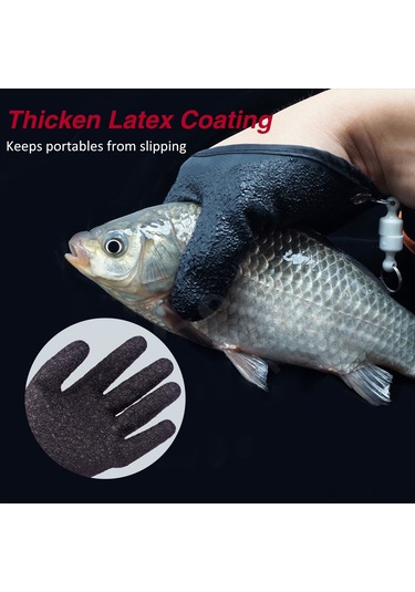 Yaleker Sol El Bilekli Lateks Avcı Eldiveni - Kayma Engeli Ve Manyetik Kanca Özelliği