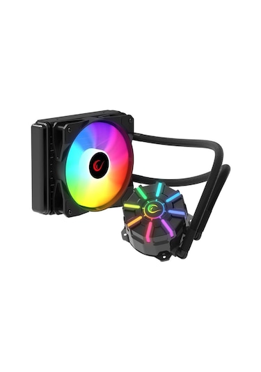 Rampage Helıos C1 Siyah 68cfm 1800rpm Rainbow Amd Am5/ıntel Lga1700 120mm Sıvı Soğutmalı Cpu Fan
