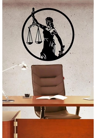 Themis Hukuk Duvar Dekoru Süsü Ahşap