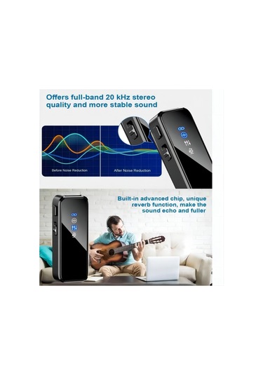 Moveevo 2.4ghz Şarj Kutulu Kablosuz Mikrofon - Akıllı Gürültü Azaltma, Canlı Yayın/videoya Uygun, 2 Alıcı İle Hızlı Bağlanma, 33 Saat Kullanim Süresi