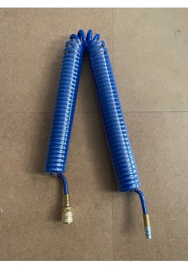 Elsa Teknik Jaklı Spiral Hava Hortumu Pe 5x8x10 Metre Sarı Stoperli