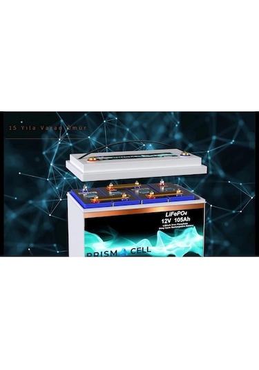 Lifepo4 Akü 105ah 12.8 Volt Turbo Fast Chargıng Karavan, Marin, Solar Yaşam Aküsü