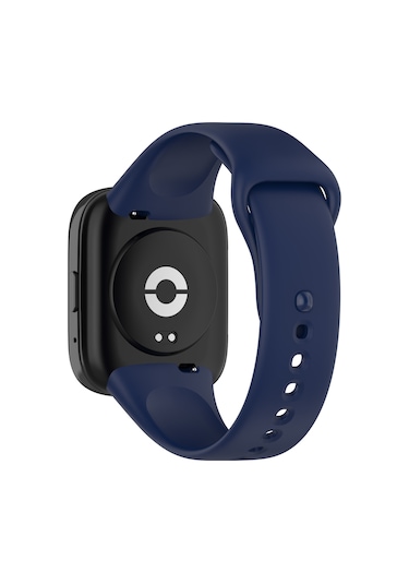 Ekılıf - Xiaomi Redmi Watch 3 Active Uyumlu - Kordon Klasik Silikon Kordon - Kırmızı