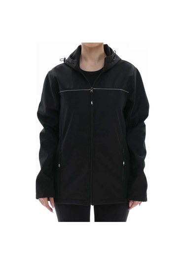 Softshell Mont Beyaz Biyeli Siyah