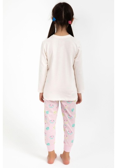 Roly Poly 2793 Cute Animals Vanilya Kız Çocuk Pijama Takımı Vanilya