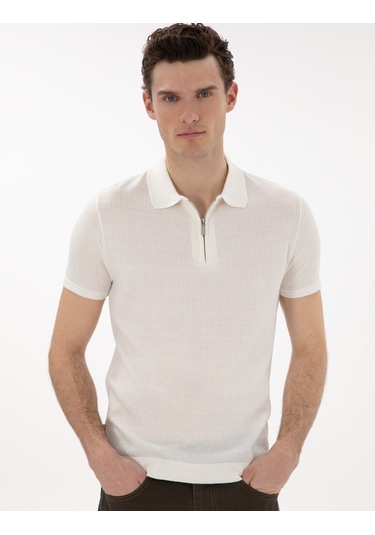 Pierre Cardin Erkek Ekru Kazak /triko 50303605-vr019 Ekru