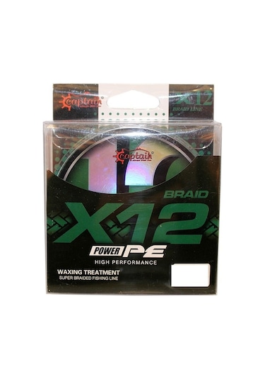 Captain X12 Power Pe İp Misina 0,18mm 150mt Dark Green
