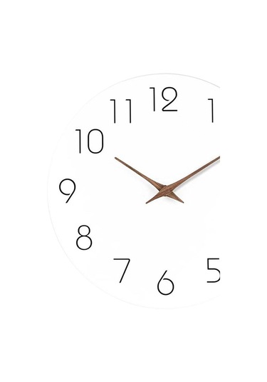 Homyl Arap Rakamları İle 12 Inç Duvara Asılan Saat Beyaz