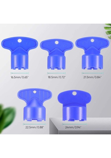 Neevoyu 20 Adet Lavabo Musluk Aerator Çıkarma Aracı, M16.5-m24 Anahtarlı Wrench, Düşük Akışlı Musluklar İçin Tamir Araç Seti Diğer