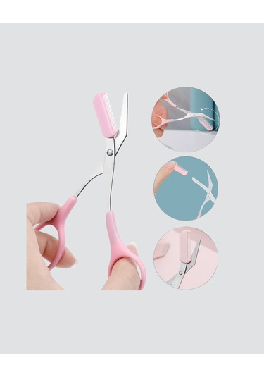 Hassas Kesim İçin Kavisli Yüz Bakım Makası 0