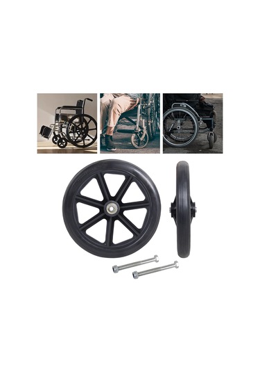 Suntek 2x Ön Tekerlek 8 Inç Tekerlekli Sandalyeler Için Siyah