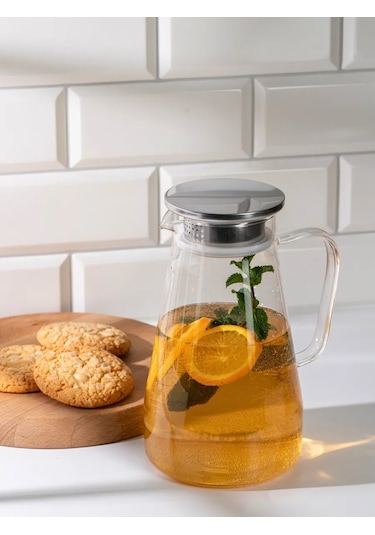 Purecrystal Cam Su Sürahisi-çaydanlık 1600 Ml 438711388