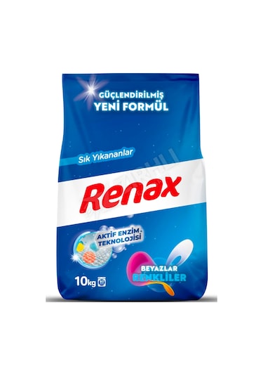 Renax Matik Renkliler & Beyazlar 10 Kg