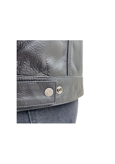 The Biker Jeans California Deri Motosiklet Yeleği