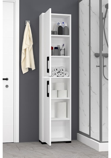 Lizbon No.4 Banyo Dolabı Beyaz