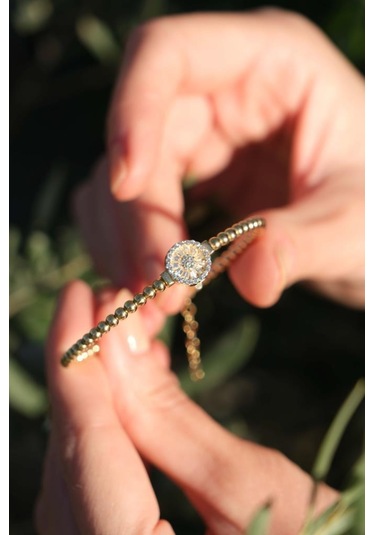 Altın Yuvarlak Baget Bileklik