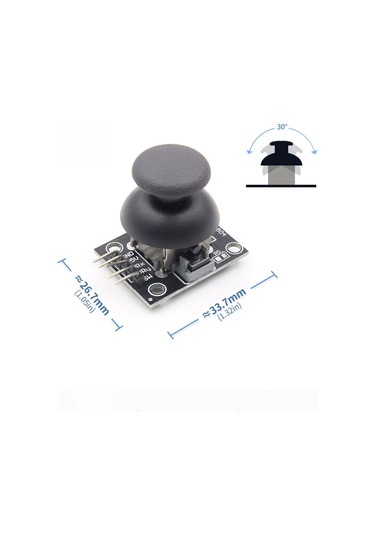Ky-023 Çift Eksen Analog Joystick Modül Xy Ps2 Oyun Konsol Kol Kumanda Rc Araba Robot