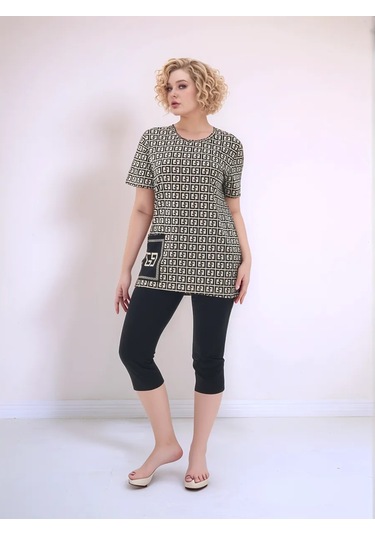 Net Brenda Kapriyeli Ev Pijamaları Takımı 327028621 Açık Bej