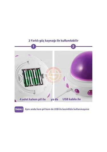 Technosmart Müzikli Renkli Ve Dönen Star Master Ufo Uzay Temalı P