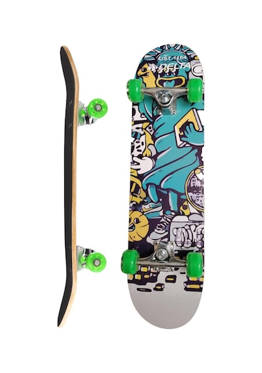 Delta Transparan Silikon Teker Üstü Zımparalı Kaykay - Ust 1164 Çok Renkli