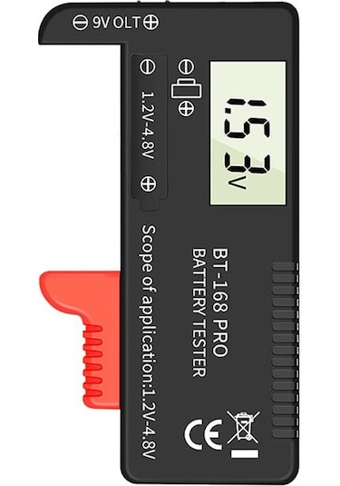 168 Pro Dijital Ekran Evrensel Pil Test Cihazı Taşınabilir Pil Kapasitesi Göstergesi Pratik