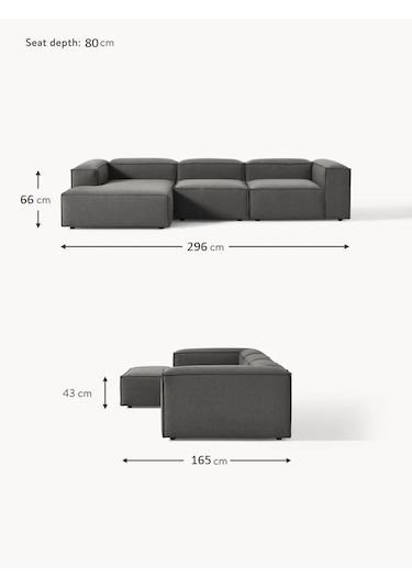 Most Mollis Plus 3 Modül Sol Köşe Koltuk 10 Kahverengi Keten Kuma