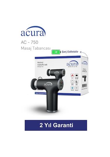 Acura Ac-750 Isıtmalı & Soğutmalı Profesyonel Masaj Tabancası Siyah