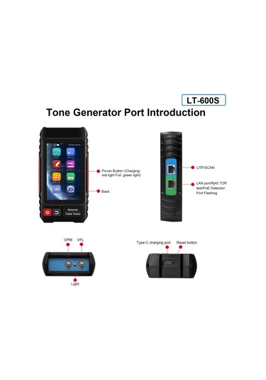 Novacom Lt-600s Rj45 Poe Uyumlu Çok Fonksiyonlu Kablo Test Cihazı