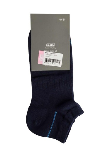 Jiber Erkek Modal Patik Likralı Çorap 6104/6106 - 6 Adet Lacivert