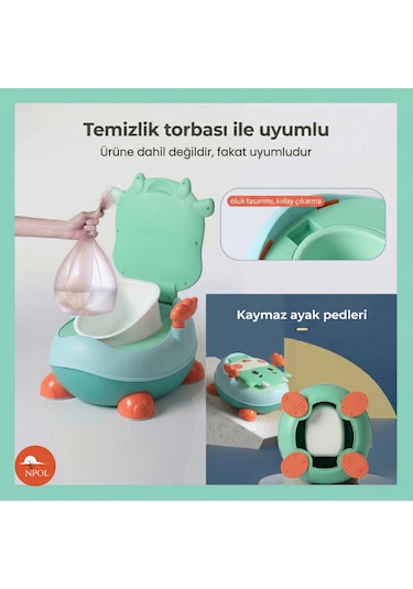 Tuvalet Eğitici Lazımlık - Yeşil