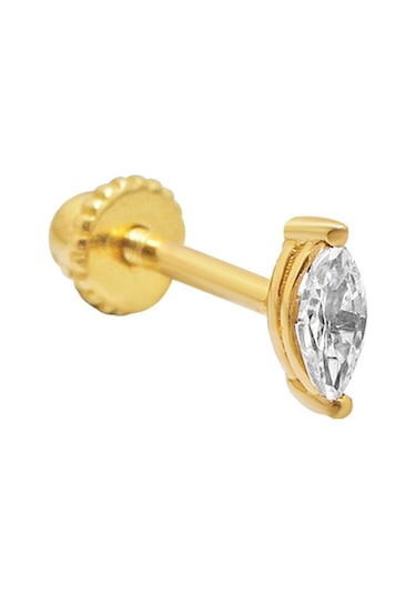 Altınkesesi Altın Kıkırdak Küpe Tekli Markiz Piercing Tragus Helix Altın