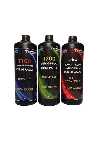 Trendwax 1 Litre Kalın Pasta,orta Pasta Ve Koruyucu Cila Wax