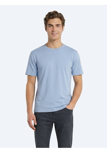 Kip Çok Renkli 1 Düz %100 Pamuk T-shirt Renkli
