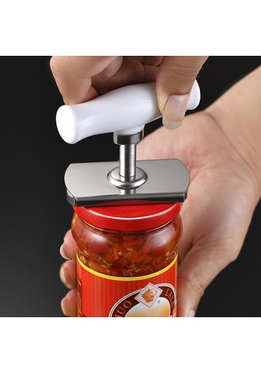 Tüm Boyutlar İçin Ayarlanabilir Kavan Açıcı - Paslanmaz Çelik Artritli Yaşlılar İçin İdeal Açıcı Can Açıcı