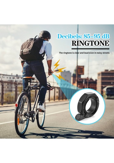 Mufunye Bisiklet Çanı Seti - 2 Adet, 85-95 Db Yüksek Ses, 22.2-31.8mm Gidon Uyumlu, Hafif Alüminyum Çok Renkli