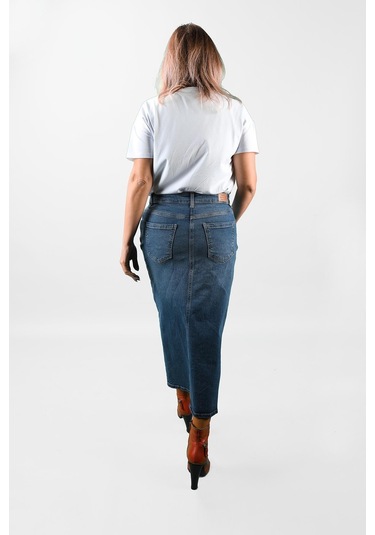 Kadın Kalem Kot Etek 2k/6411 001
