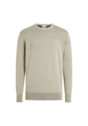 Calvin Klein Bisiklet Yaka Erkek Kazak Yeşil