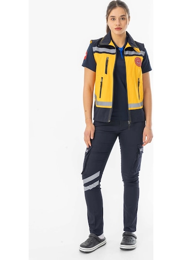 112 Acil Tıp Teknisyeni Yelek Reflektörlü Unisex Att004 Çok Renkli