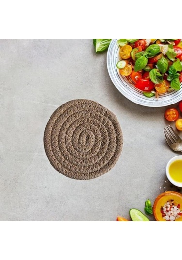 Suntek Çiftlik Evi Masa Mat Kaymaz Rustik Örgülü Yer 11cm