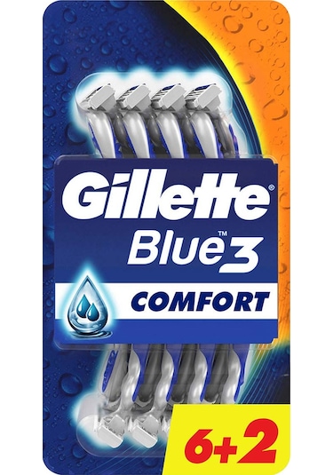 Gillette Blue3 Comfort Kullan-At Tıraş Bıçağı 8'li