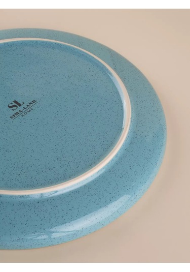 Sl Home 2 Adet Azura Servis Tabağı Seti, Ø 25,5 Cm Porselen 200580854 Açık Mavi