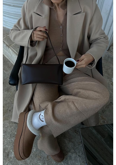 Capella Basic Baget Çanta Acı Kahve Acı Kahve