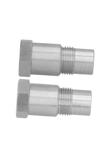 Moveevo M18x1.5 304 Paslanmaz Çelik Oksijen Sensörü Adaptörü, Filtreli Motor Atık Gaz Kontrolü, Hızlı Kurulum, 2 Adet Paket