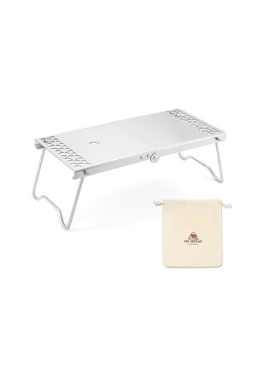 Skycity Paslanmaz Çelik Kamp Masası - Açık Hava İçin Hafif Katlanır Piknik Masası + Taşıma Çantası Çok Renkli