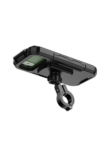 Qingmipy Bisiklet Motor Scooter Telefon Tutucu, Su Geçirmez Kasa, 360 Döner, Tpu Dokunmatik Ekran, 5.5-6.8" Telefonlar İçin, Direk Uyumlu M18l
