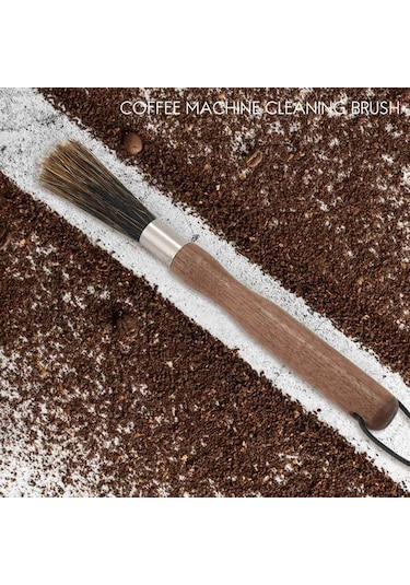 Kahve Değirmeni Fırçası, Ahşap Saplı Ve Pratik Tasarım Ahşap